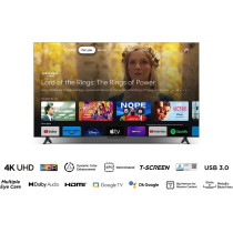 TCL television 55 Inch Smart TV 4K LED HDR 10 UHD Google TV, Dolby Audio, Dynamic Colour Enhancement, 2GB RAM+16GB ROM, Metallic Bezel-less Design, 55V6B