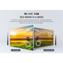 TCL television 55 Inch Smart TV 4K LED HDR 10 UHD Google TV, Dolby Audio, Dynamic Colour Enhancement, 2GB RAM+16GB ROM, Metallic Bezel-less Design, 55V6B