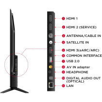 TCL television 55 Inch Smart TV 4K LED HDR 10 UHD Google TV, Dolby Audio, Dynamic Colour Enhancement, 2GB RAM+16GB ROM, Metallic Bezel-less Design, 55V6B