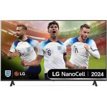LG 65 Inch Nanocell Nano81 4K Smart TV Ai Magic Remote Hdr10 Webos24, 65Nano81T6A.AMVEM, Black