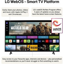 LG 65 Inch Nanocell Nano81 4K Smart TV Ai Magic Remote Hdr10 Webos24, 65Nano81T6A.AMVEM, Black