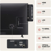 LG 65 Inch Nanocell Nano81 4K Smart TV Ai Magic Remote Hdr10 Webos24, 65Nano81T6A.AMVEM, Black