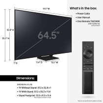 SAMSUNG 65-Inch Class QLED Q70A Series, 4K UHD Quantum HDR Smart TV with Alexa Built-in, 65Q70A