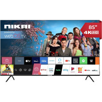 Nikai 85 Inch UHD LED WebOS Smart Tv Platinum Series, Magic Remote, Cinema Screen Design 4K Ultra HDR, Dolby Audio, Smart Voice Control, Apps YouTube, Netflix, Shahid, NIK85MEU4STN