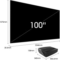 Hisense 100 inch 100L5 UHD SMART LASER TV, Black
