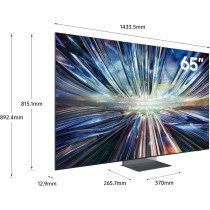Samsung Smart TV, Neo QLED 8K, QN900D, 65 Inch, 2024, NQ8 AI Gen3 Processor, 8K AI Upscaling Pro, Infinity Air Design, Samsung TV Plus, Graphite Black, QA65QN900DUXZN