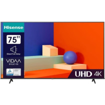 Hisense 75 Inch UHD 4K A6N-Dolby Vision Smart TV, Black