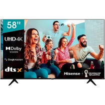 Hisense 4K Ultra HD 58 Inch Smart TV, Black