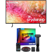 Samsung 55-Inch Crystal UHD Smart TV With LED Ambient Lighting, Black