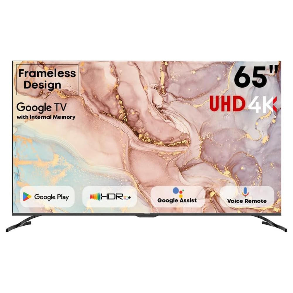Tornado 65 Inch 4K ULTRA HD Smart TV, Black