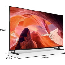 Sony Bravia 85 Inch 4K Ultra HD Smart LED Google TV, Black