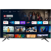 Divaki 55 Inch LED UHD 4K Smart TV, Black
