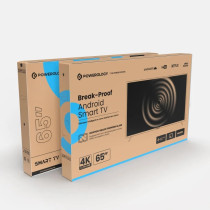 Powerology 65 Inch 4K Explosion Proof Android TV, Black
