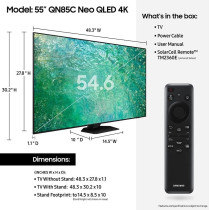 Samsung Neo QLED 55 Inch Neural Quantum Processor 4K Smart TV, Black