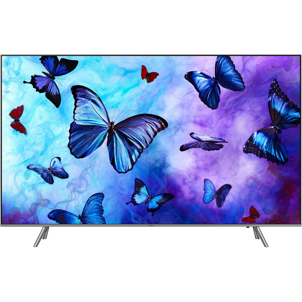 Samsung 55 Inch QLED 4K Smart TV, Black/Silver