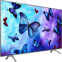 Samsung 55 Inch QLED 4K Smart TV, Black/Silver