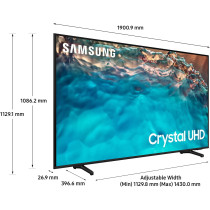Samsung 85 Inch UHD Crystal 4K Smart TV, Black