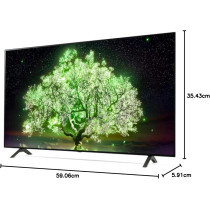 LG 65 Inch OLED 4K Cinema HDR WebOS Smart With ThinQ AI Pixel Dimming Smart TV, Black