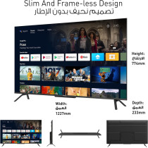 Panasonic 55 Inch 4K HDR UHD Smart Android TV, Black