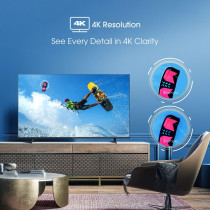 Hisense 55 Inch TV 4K QLED Smart VIDAA TV With Quantum Dot Colour Dolby Vision HDR DTS Virtual X Bluetooth And Wi-Fi