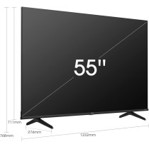 Hisense 55 Inch TV 4K QLED Smart VIDAA TV With Quantum Dot Colour Dolby Vision HDR DTS Virtual X Bluetooth And Wi-Fi