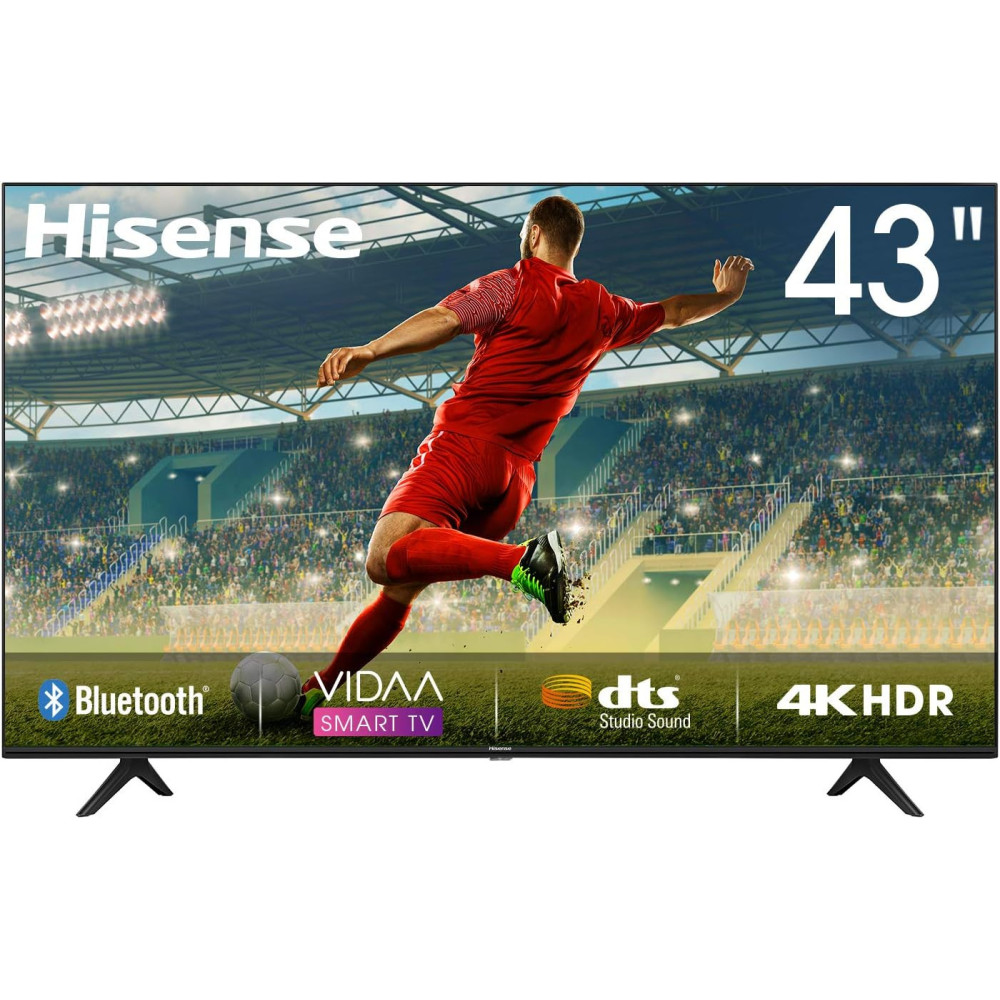 Hisense 43 Inch Smart TV Netflix, Youtube, Wi-Fi, Prime Video Dolby Audio Bluetooth Remote Control Color Black Model - 43S4