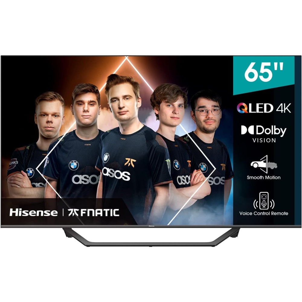 Hisense 65 Inch TV QLED Series 4K Uhd Dolby Vision HDR 60Hz Refresh Rate With Youtube Netflix Freeview Play Shahid VIP OSN HDMI 2.1 And Bluetooth TUB Certificated - 65A7GQE