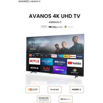 AVANOS LED Smart TV, 65 Inch, 4K UHD Android 11.0, T2S2, A+ Screen, WiFi, Dolby Vision, Netflix, YouTube, Prime Video, HDMI, USB (EDGELESS FRAME) (65)