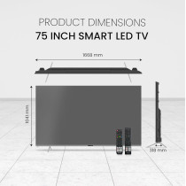 Nobel 75 Inch Diamond UHD VIDAA 4K Smart TV With VIDAA Voice Dolby Vision Bluetooth And WiFi UHD75VID