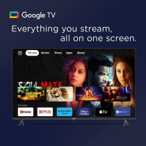 Elista 50 Inch LED Smart Google TV 4K UHD HDR10 - GTV-50UHDELD With Chromecast Built-In, Dolby Audio, Bezel-Less Design, Google Assistance, Hands-Free Voice Control