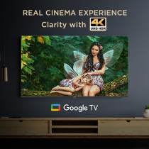 Elista 50 Inch LED Smart Google TV 4K UHD HDR10 - GTV-50UHDELD With Chromecast Built-In, Dolby Audio, Bezel-Less Design, Google Assistance, Hands-Free Voice Control