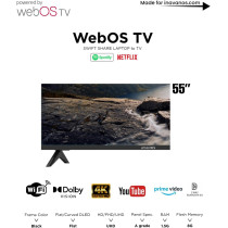 AVANOS 55-Inch Smart LED WebOS TV, 4K UHDR, Air Play, Dolby Audio, Magic Remote