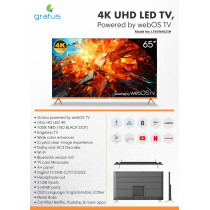 Gratus WebOS Powered 4K Edgeless UHD LED Smart TV With ThinQ AI, Quad Core Processor, Dolby Audio, 55 Inch