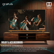 Gratus WebOS Powered 4K Edgeless UHD LED Smart TV With ThinQ AI, Quad Core Processor, Dolby Audio, 55 Inch