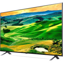 LG QNED TV 55 Inch QNED80 Series, Cinema Screen Design 4K Active HDR webOS22 With ThinQ AI, Black