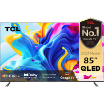 TCL 85 Inch 4K QLED Smart TV - 85C645 (2023 Model) + Free Breeva A5 Air Purifier White