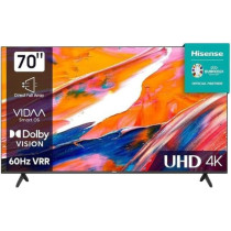 Hisense 70 inch Smart TV UHD 4K A61N-Dolby Vision, Game Mode Plus, Smooth Motion with MEMC,AI Sports Mode, Voice Control, Share to TV, Youtube, Netflix, Disney+, Shahid and Anghami,A61N