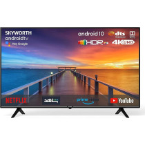 Skyworth 65SUC8300 65Inch 4K Ips Uhd Smart Tv U Android 10.0 Smart Tv With Google Assistant, Google Play, Netflix, Youtube, Shahid, Chromecast Built-In Bluetooth And Wifi, Black