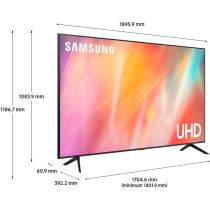 Samsung AU7000 85 Inch Smart TV, Crystal 4K Smart TV With HDR10+ Image Quality, Motion Xcelerator Picture, Samsung Q-Symphony International Version