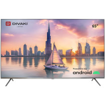 Divaki 65 Inch LED UHD 4K Smart TV Powered by Android, Netflix, YouTube, Prime Video, HDMI, USB 65CU7601