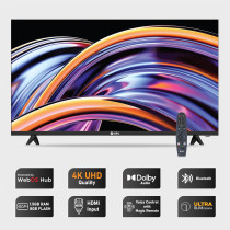 SPJ 55 Inch 4K Ultra HD LED Smart WebOS TV, Dolby Audio, Magic Remote, Apple AirPlay, WIFI/HDMI/USB Ports, WebOS Smart TV, Apps - YouTube/Netflix/Prime Black, 4KS55BLX
