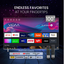Nobel 100 Inch Diamond UHD VIDAA 4K Smart TV With VIDAA Voice Dolby Vision Bluetooth And WiFi UHD100VID