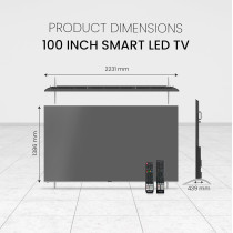 Nobel 100 Inch Diamond UHD VIDAA 4K Smart TV With VIDAA Voice Dolby Vision Bluetooth And WiFi UHD100VID
