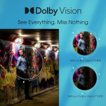 Hisense 43A6BGTUK 4K UHD Smart TV, with Dolby Vision HDR, DTS Virtual X, Youtube, Netflix, Disney Plus, Freeview Play and Alexa Built-in, Bluetooth and WiFi, Black, 43 Inch