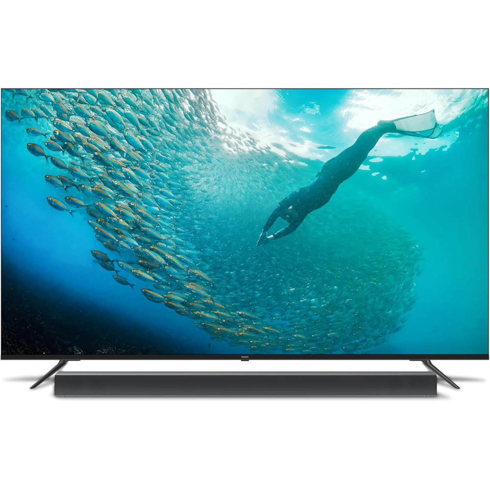 Philips 70 Inch 4K Smart Google TV 70PUT7689/56,Dolby Vision, HDR 10/HLG,HDMI 2.1,Google Voice Assistant, Youtube, Netflix, Shahid