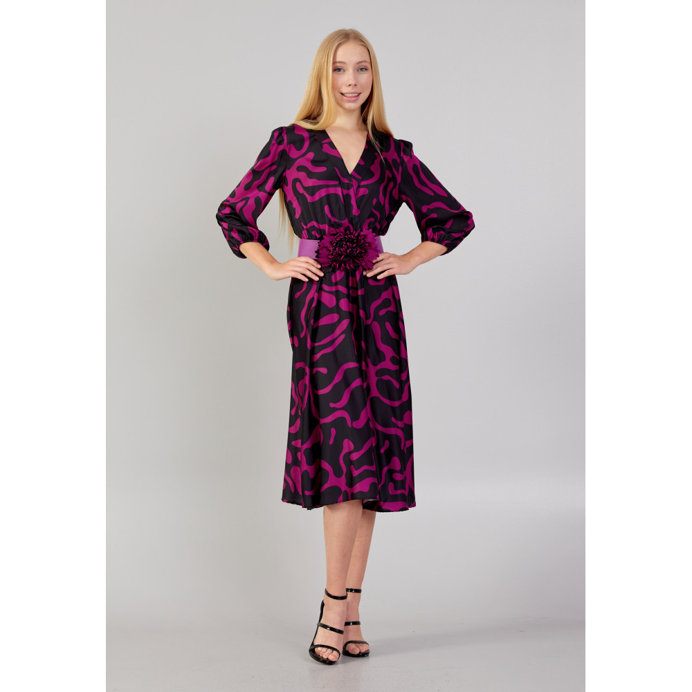 Mid-Length Midi Satin Column Regular Casual Dress