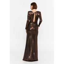 Long Sleeve Maxi Lycra Bodycon Regular Evening Dress