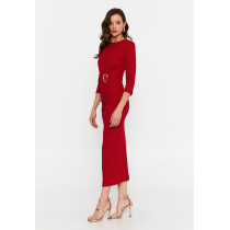 Mid-Length Midi Viscose Column Regular Casual Dress