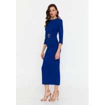 Mid-Length Midi Viscose Column Regular Casual Dress