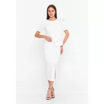 Short Sleeve Midi Polyester...
